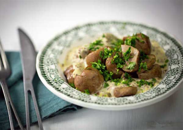 Rognons de veau, moutarde à l’ancienne Rognons de veau, moutarde à l’ancienne