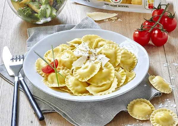 Chez Il Rifugio, pizzeria à Bruxelles, Pâtes fraîches farcies au chevre et peccorino