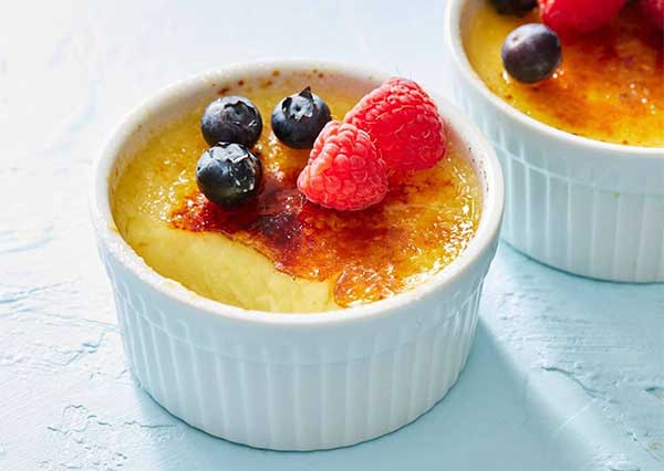Crème brûlée à la fleur de sureaux