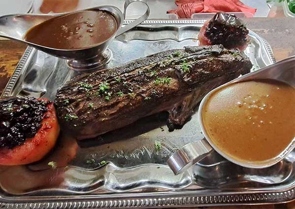 Faisan à la brabançonne, purée de céleri rave et chicons